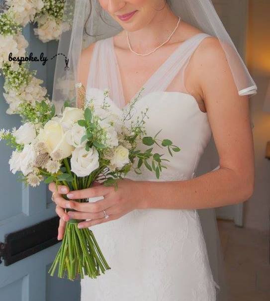 Affordable Custom Made Lace A Line Wedding Dress