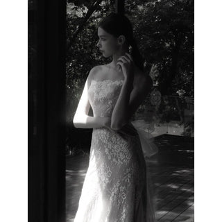 Custom Sheath slim A-line wedding dress