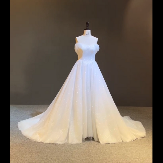 Custom Sweetheart Neckline Wedding Dress with Front Side Slit