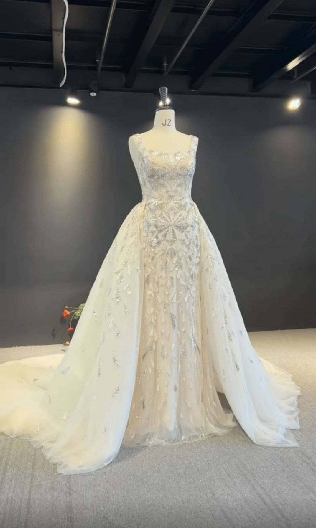 Custom Made Beaded Bridal Ballgown